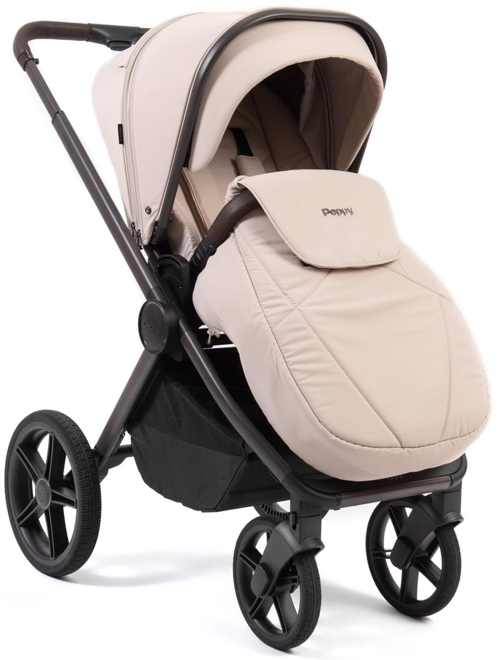 Детская коляска Peppy Monaco Thermo 3 в 1 с автокреслом Verona Black Beige