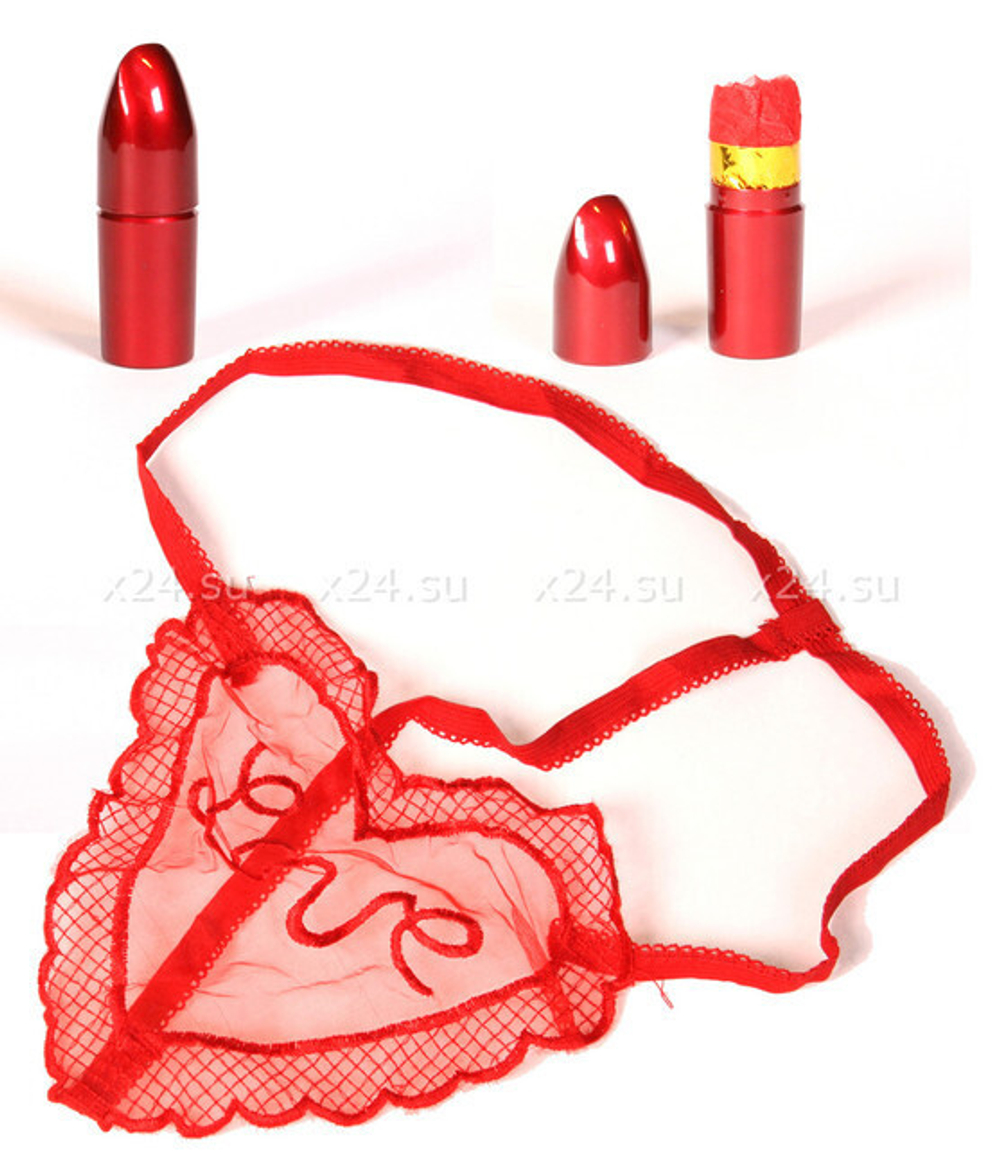Помада с бикини (Цвет: красный, бордовый)