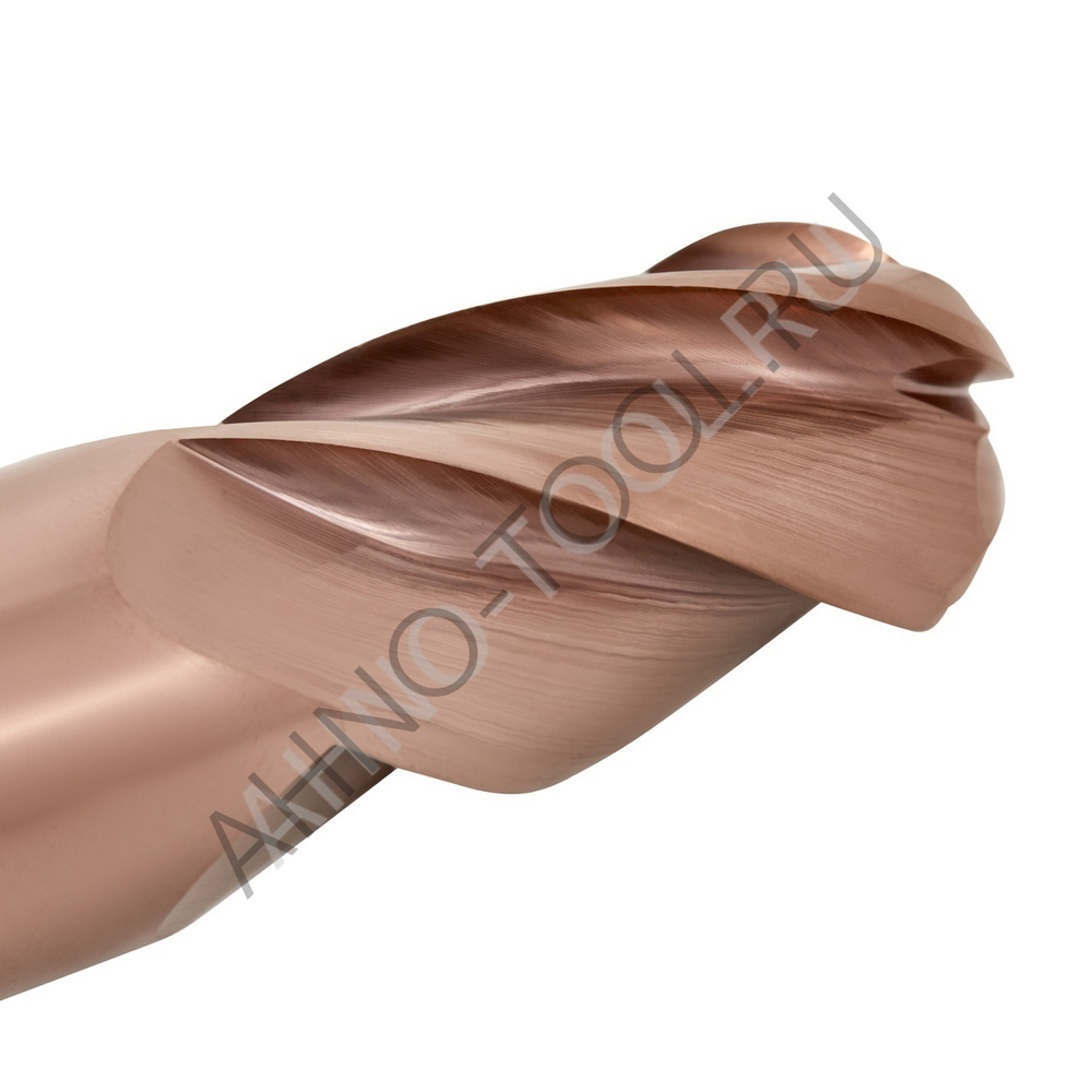 Фреза твердосплавная сферическая 14мм (L=75, l=28, хв=14) Z4 35° по стали, нерж., чугуну BRGM-4B-R7.