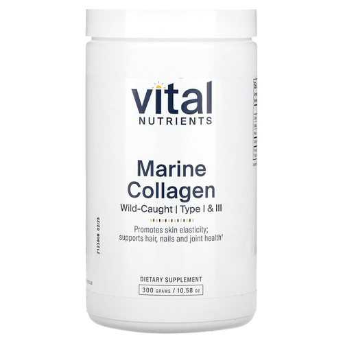 Vital Nutrients, морской коллаген дикого улова, тип 1 и 3, 300 г (10,58 унции)