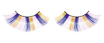 Голубо-розово-желтые пушистые ресницы (Цвет: разноцветный)