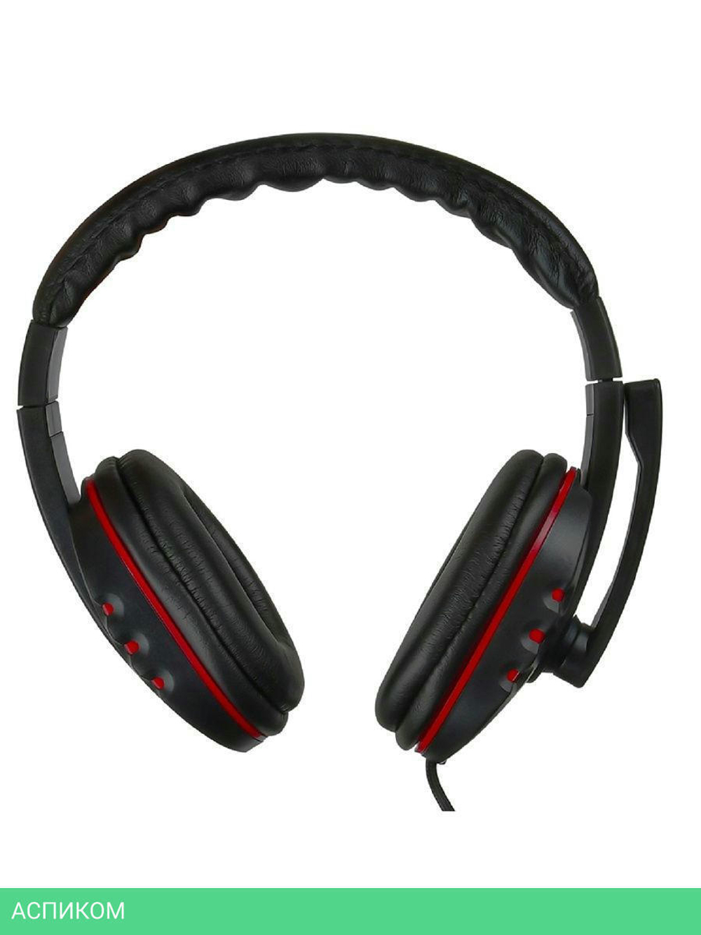 Наушники Oklick HS-L380G черный/красный (JD-032)