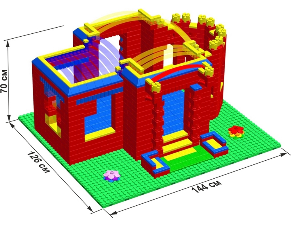 Конструктор Leco Дворцы GigaBloks 5"