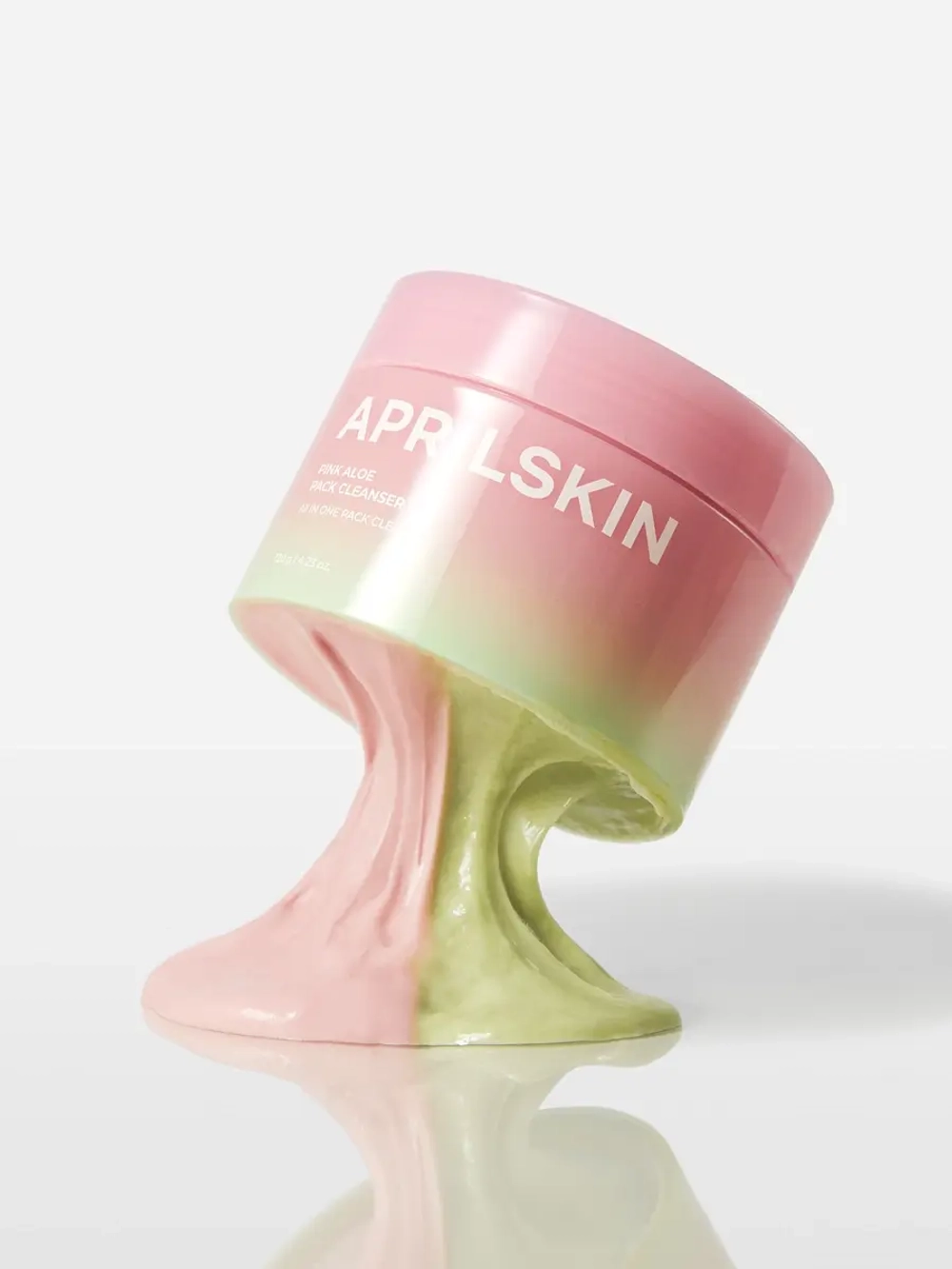 APRILSKIN Двухфазное средство: очищающий бальзам и пенка c розовым алоэ Pink Aloe Pack Cleanser 120 гр