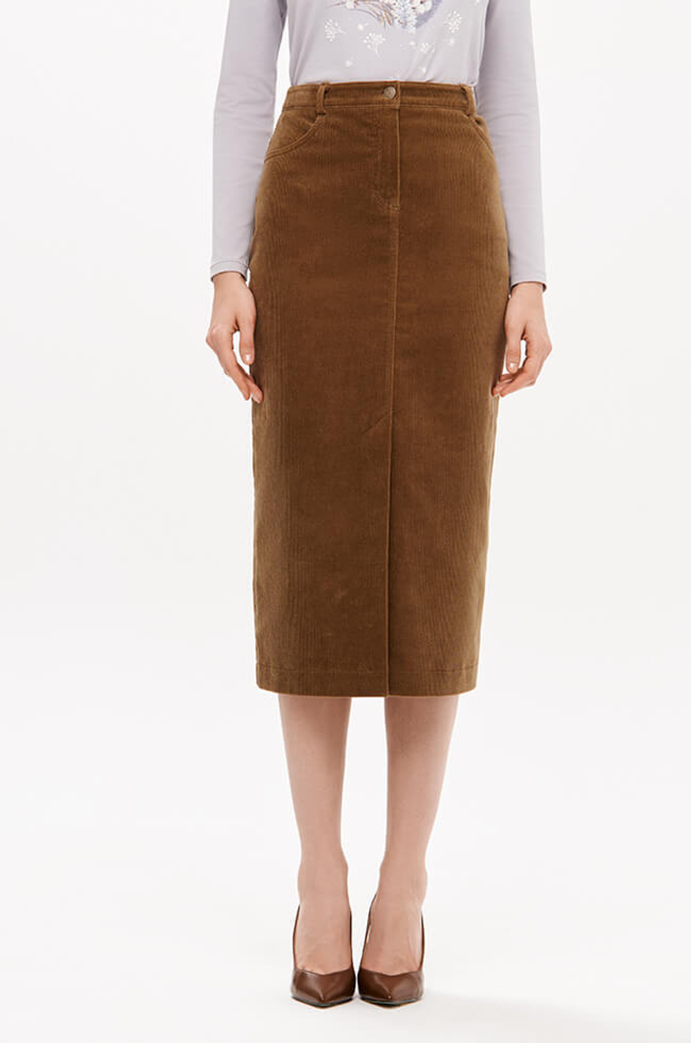 4901 Юбка женская (табачный)