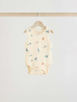 Боди без рукавов для малышей Next E57-853, 5 шт., Бежевый, Голубой, Мятный