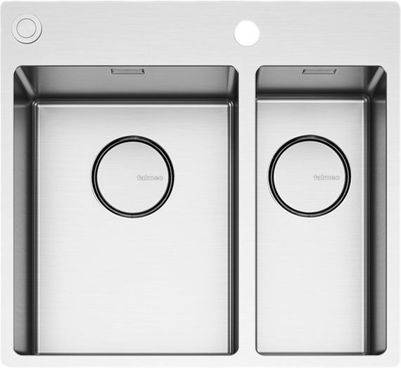 Мойка Falmec GARDA DOPPIA 31-18 CM INOX (FLUSH/TOPMOUNT)