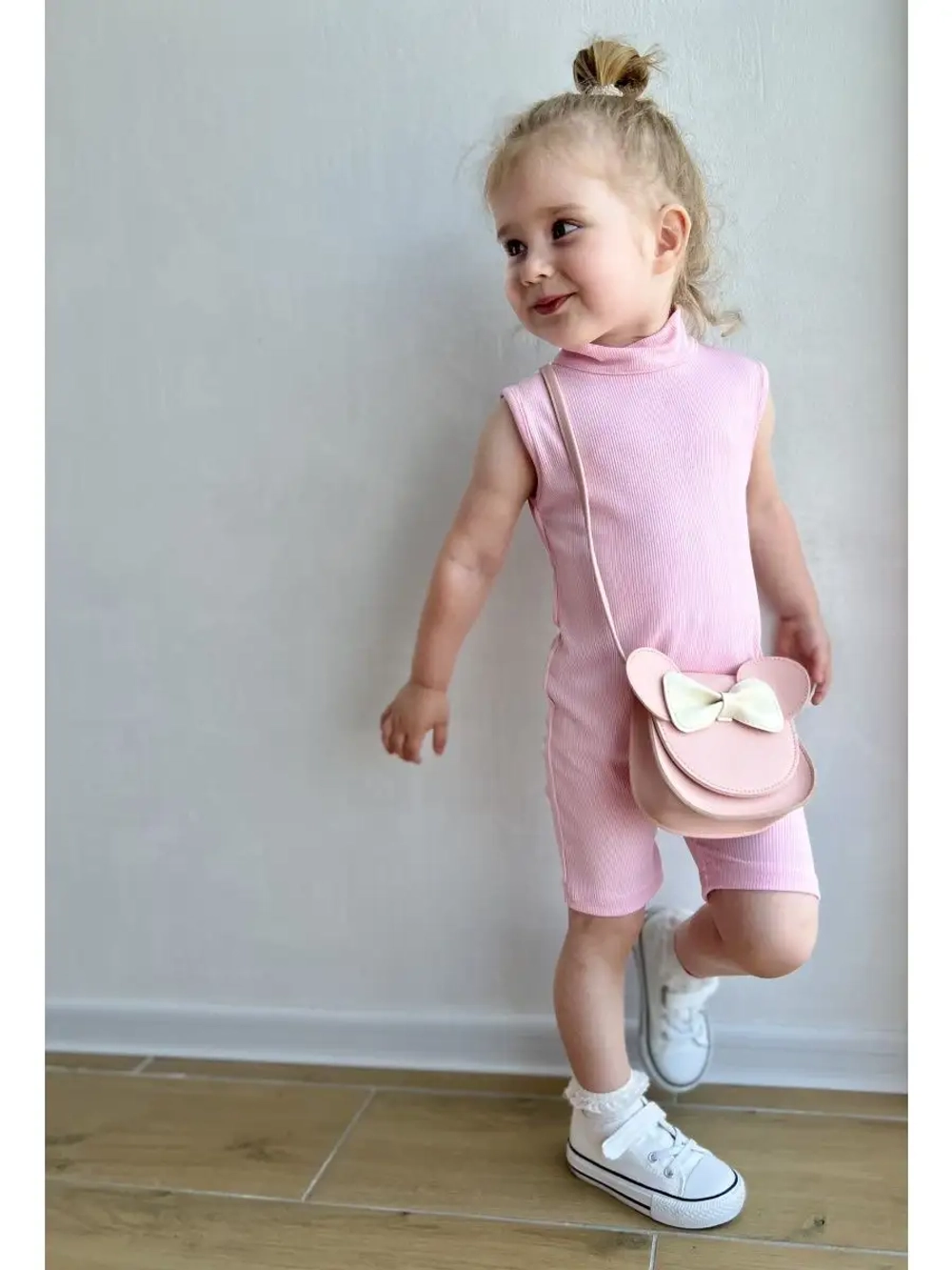 Комбинезон летний в рубчик