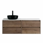 Тумба с раковиной и столешницей BelBagno KRAFT 120 Rovere Tabacco