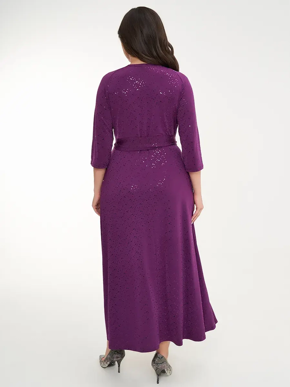Платье с пайетками нарядное больших размеров
