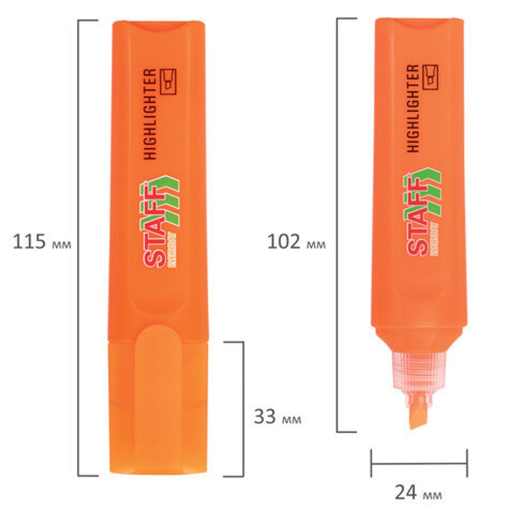 Набор текстовыделителей 12 ЦВЕТОВ, STAFF "EVERYDAY HL-720", 6 неоновых цветов + 6 пастельных цветов, линия 1-5 мм, 152557