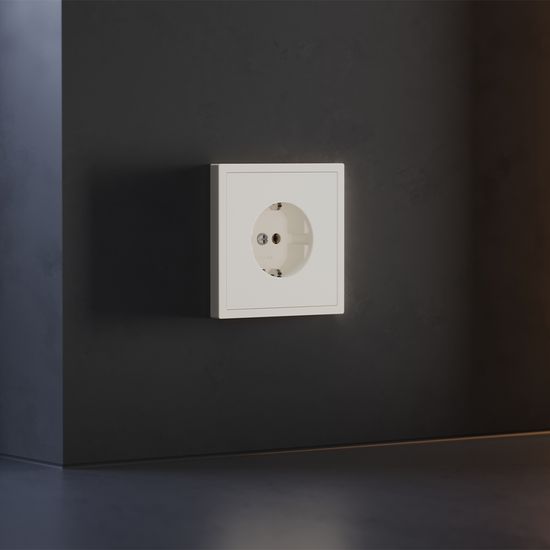 Накладка для розетки с заземлением, S70 (хлопок)