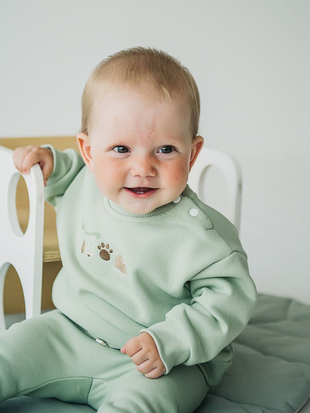 Свитшот "Шалфей" утепленный 0+