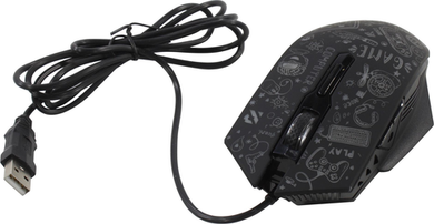 Манипулятор SmartBuy X15 Optical Mouse <SBM-745G-K> (RTL) USB 6btn+Roll