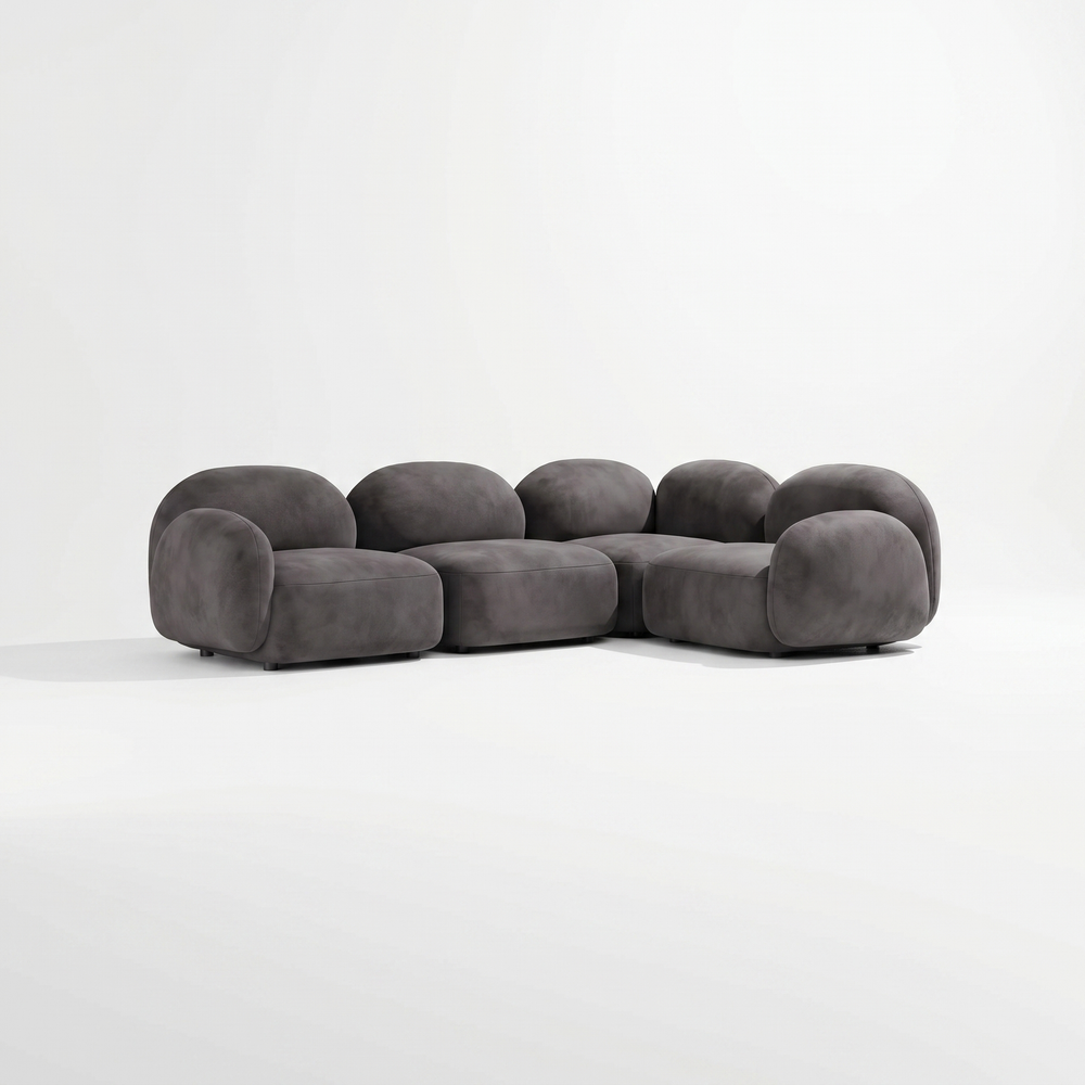 Дизайнерский модульный диван BLOB grey