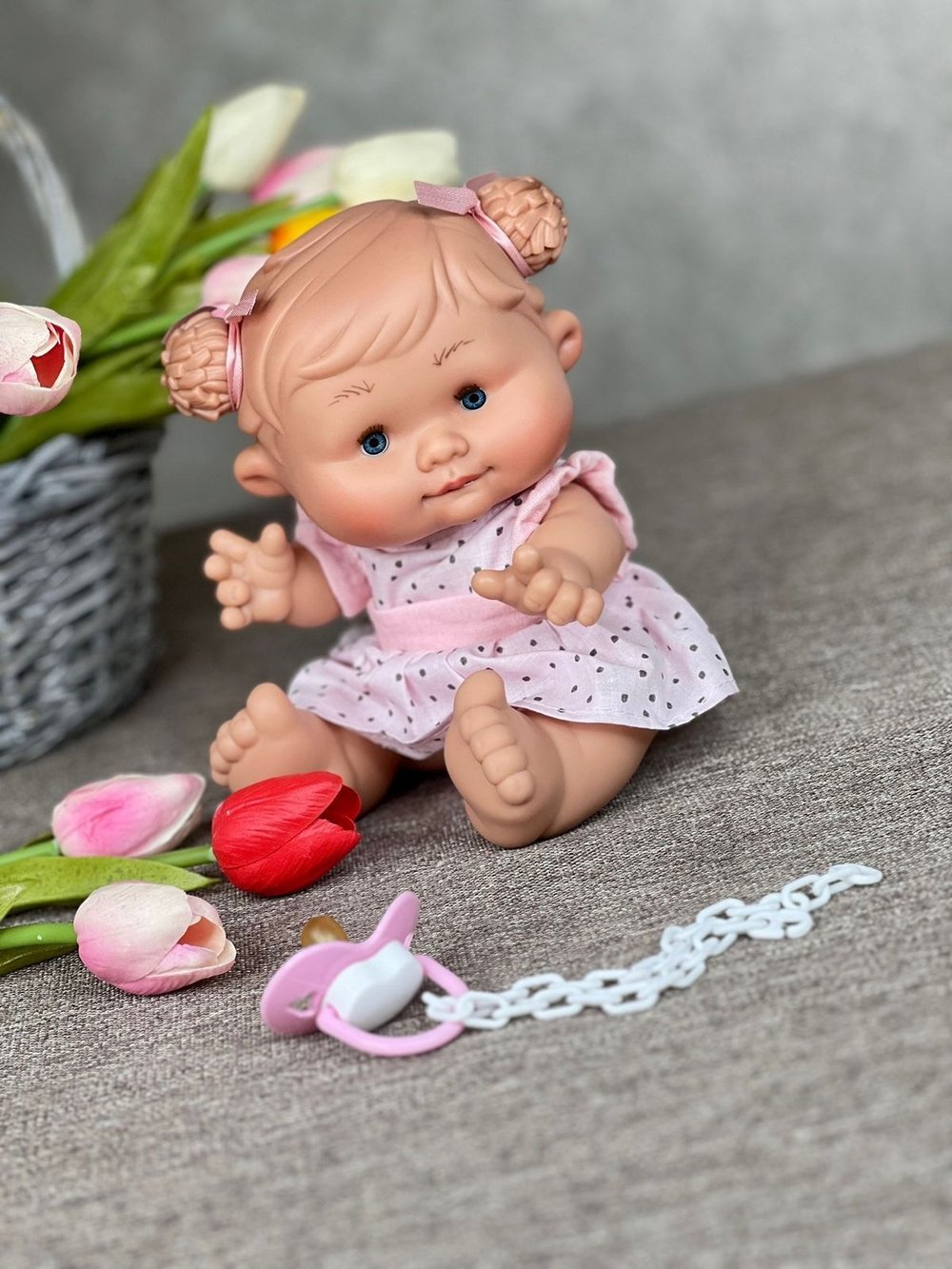 Пупс Nines 26см PEPOTE с закрыв.глазками (N814K2)