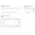 Ванна акриловая  1,8*0,8 "Comfort Maxi"  (каркас+экран) (Метакам)