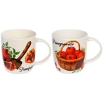Кружка керамическая 330мл «Гранаты», микс рисунков