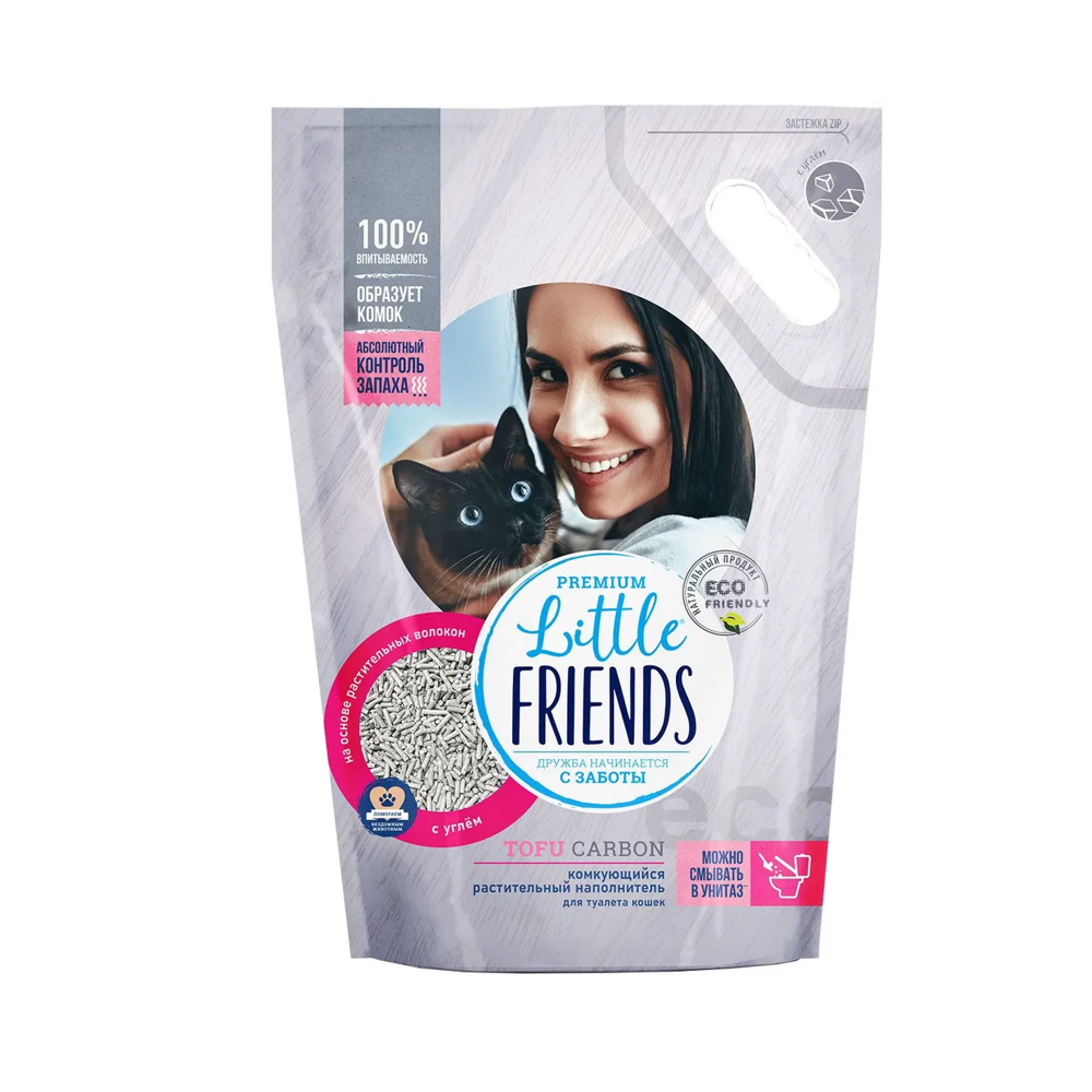 Little Friends Tofu Carbon Тофу с углем 5л.