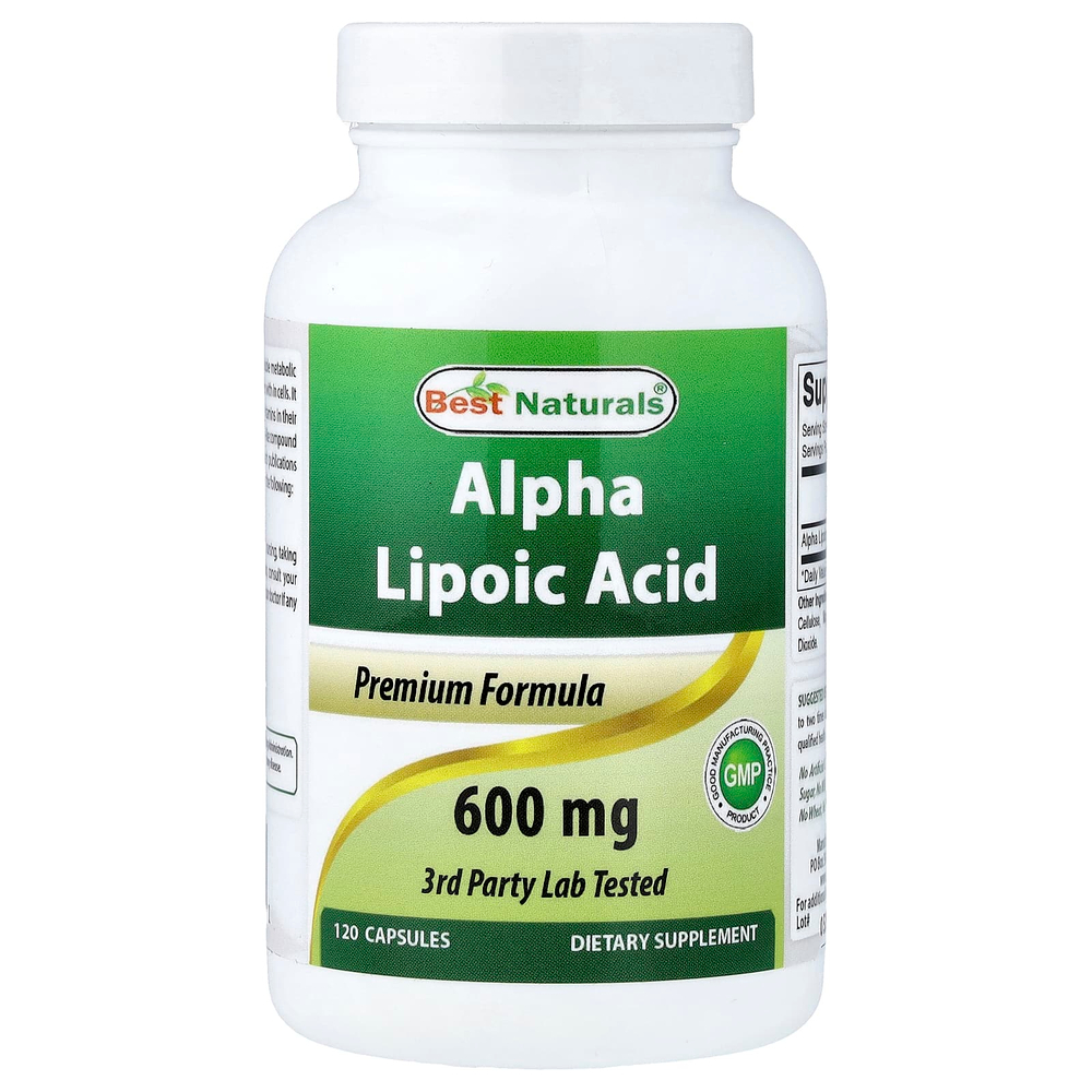 Best Naturals, Alpha Lipoic Acid, 600 mg, 120 Capsules