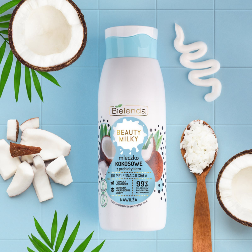 Bielenda Beauty Milky Coconut - увлажняющее молочко для тела с пребиотиками /   400  ml  / GTIN 5902169043186