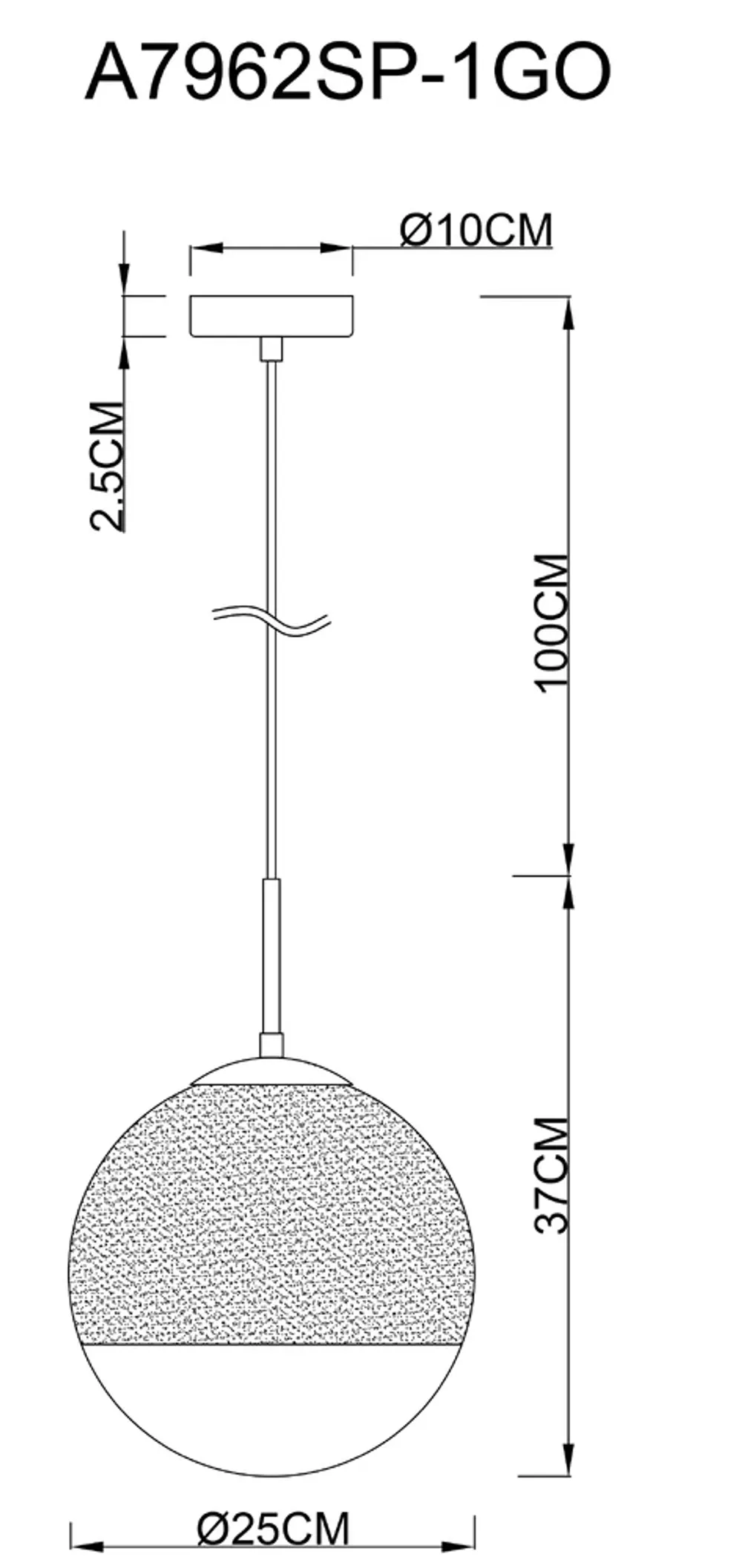 Подвесной светильник Arte Lamp JUPITER gold