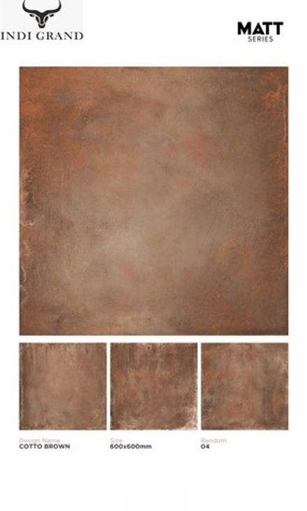 Керамогранит matt 60х60 cotto brown
