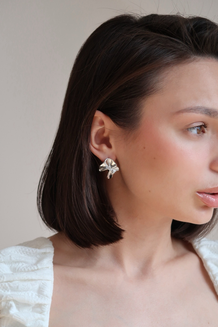 Серьги МЯТЫЕ silver