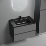 Тумба подвесная Sancos Folk 690х445х500, c двумя ящиками оснащенными доводчиками, Grey soft, арт.FL70GS