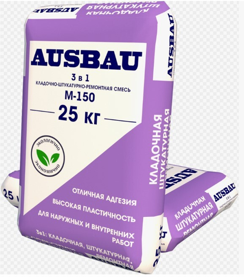 Смесь штукатурно-кладочная ПЦС-М150  AUSBAU 25кг