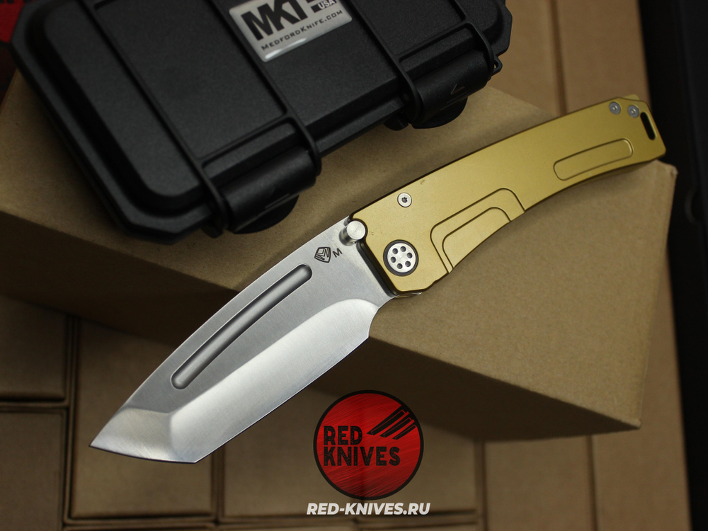 Нож Medford Knives Marauder-H Tanto - желтая рукоять, клинок