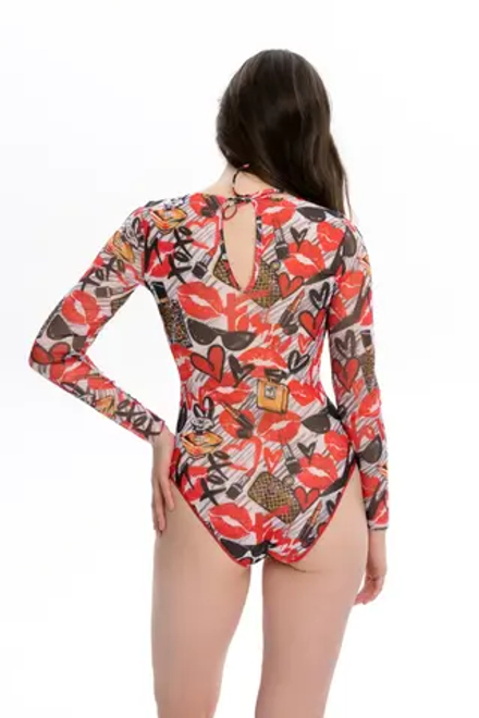 Сплошной купальник с/р  "Fashion" (чашки)