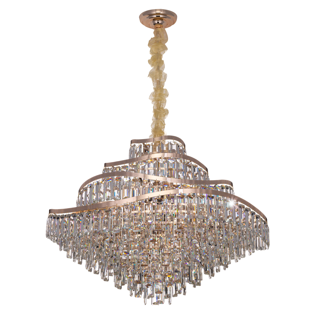 Citilux NAIAD CL315192 Люстра хрустальная подвесная Золото