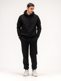 Костюм мужской спортивный теплый. Черный