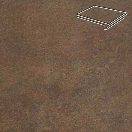 Stroeher - Keraplatte Asar 640 maro 340x294x12 артикул 9350 - Клинкерная ступень - флорентинер