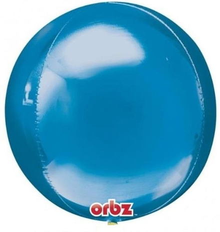 А Сфера 3D, 16"/41 см, Металлик, Синий (Blue), 1 шт.