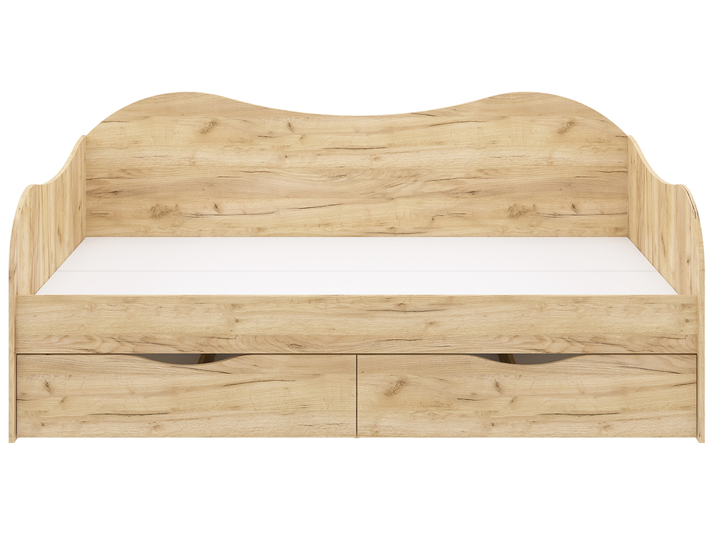 Кровать БОКС 90/2 с ящиками Крафт золотой