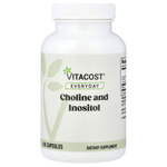 Vitacost, холин и инозитол, 100 капсул