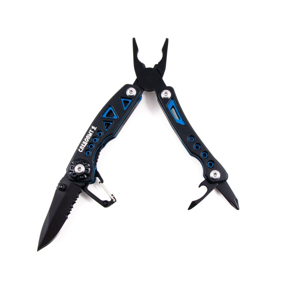 Мультитул (плоскогубцы) СЛЕДОПЫТ-STALKER 7 предметов в чехле PF-MT-25