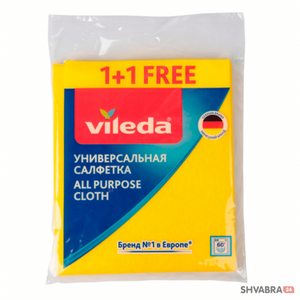 Салфетка вискозная Виледа универсальная 1+1 шт (Vileda All Purpose Cloth)