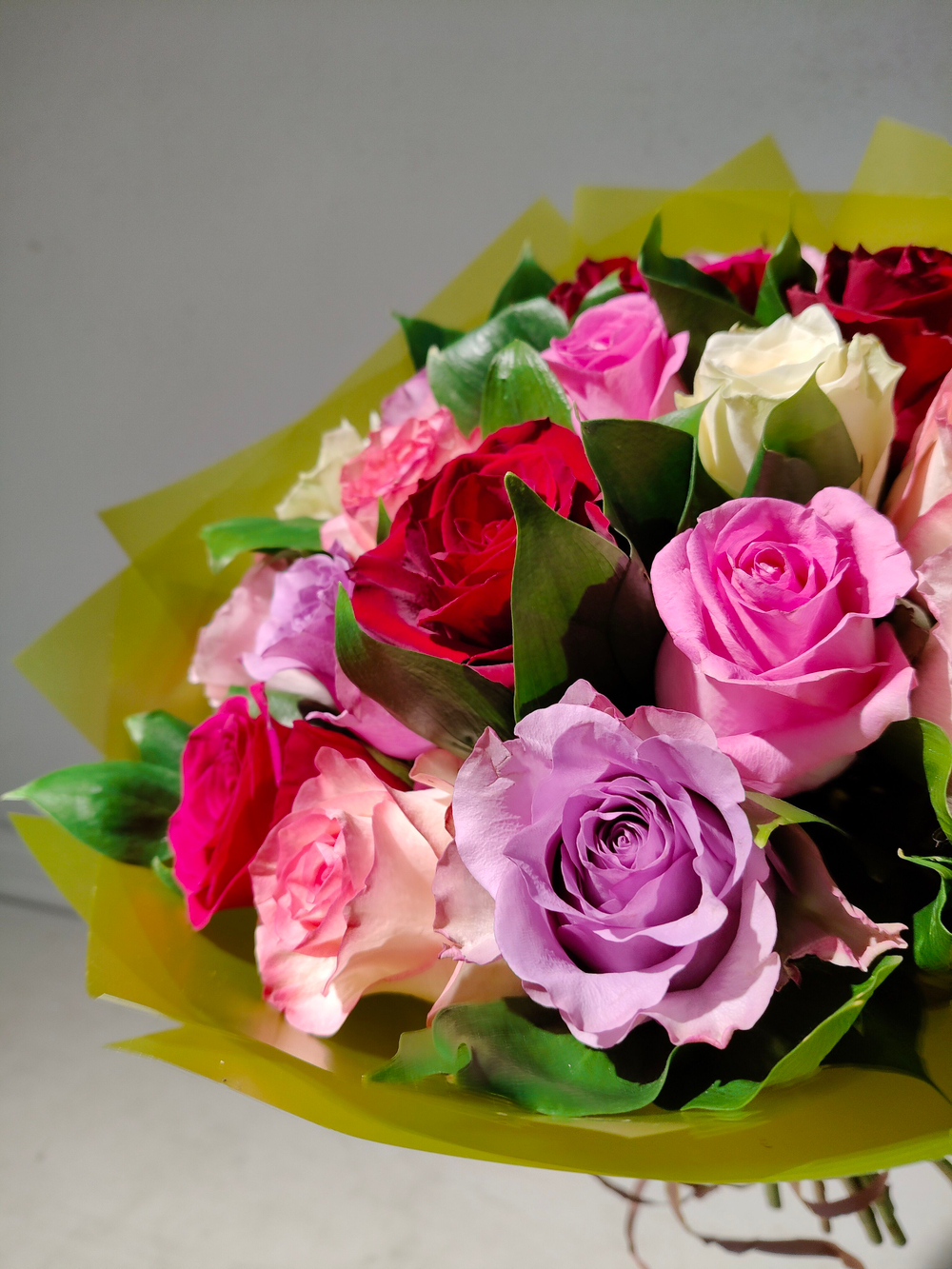 Букет из хризантем и альстромерии (С0033)