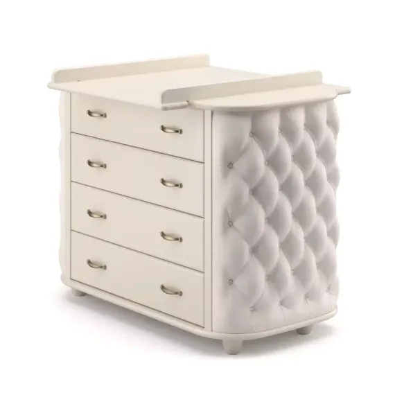 Комод пеленальный Гандылян Тиффани декор пуговицы Ваниль