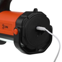 Светодиодный фонарь ЭРА PA-606 прожектор аккумуляторный 5 Вт, литий, поворотная ручка, Альфа | Прожекторные фонари