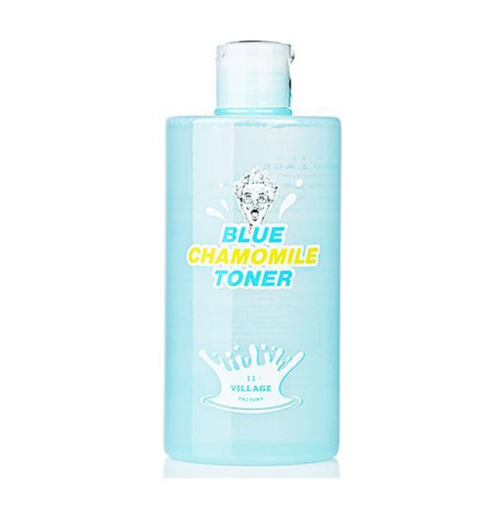 Тонер с экстрактом голубой ромашки Village 11 factory blue chamomile toner, 400 мл