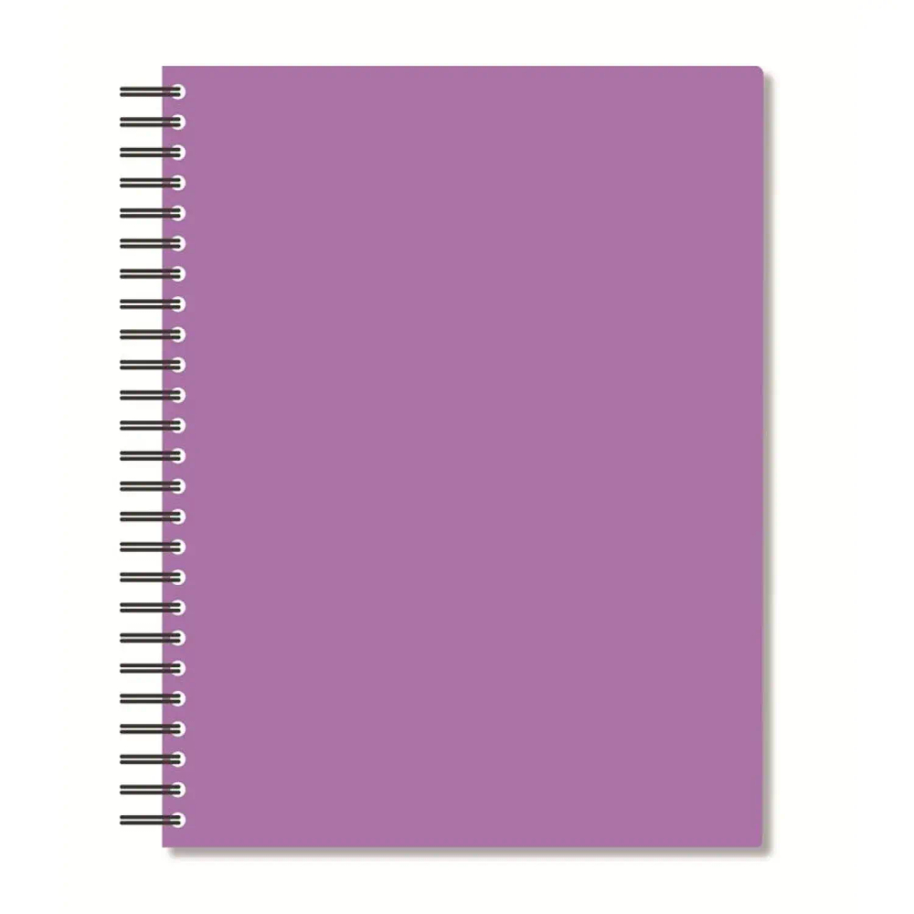 Бизнес-тетрадь А5,96л,кл,спир,пласт,тон.бл. Attache Bright colours Сиренев