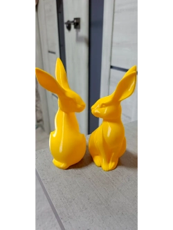 Декоративная фигурка Зайка. Жёнетлтый