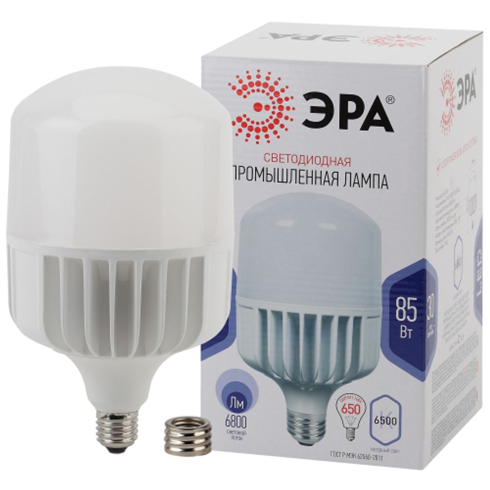 Лампа светодиодная ЭРА STD LED POWER T140-85W-6500-E27/E40 Е27 / Е40 85Вт колокол холодный дневной свет