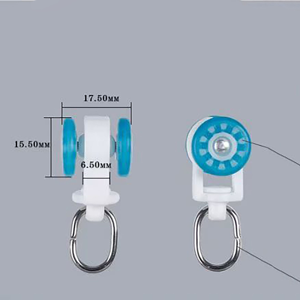 Ручной карниз для штор с тросом, алюминиевый, прямой, потолочный, тихий ход