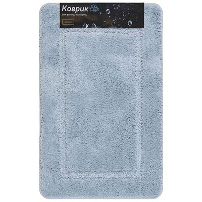 Коврик для ванной, 0.5х0.8 м, ПЭ, бирюз, Альпака, PU010240