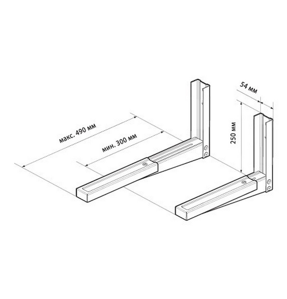 Кронштейн СВЧ Trone C 3 белый